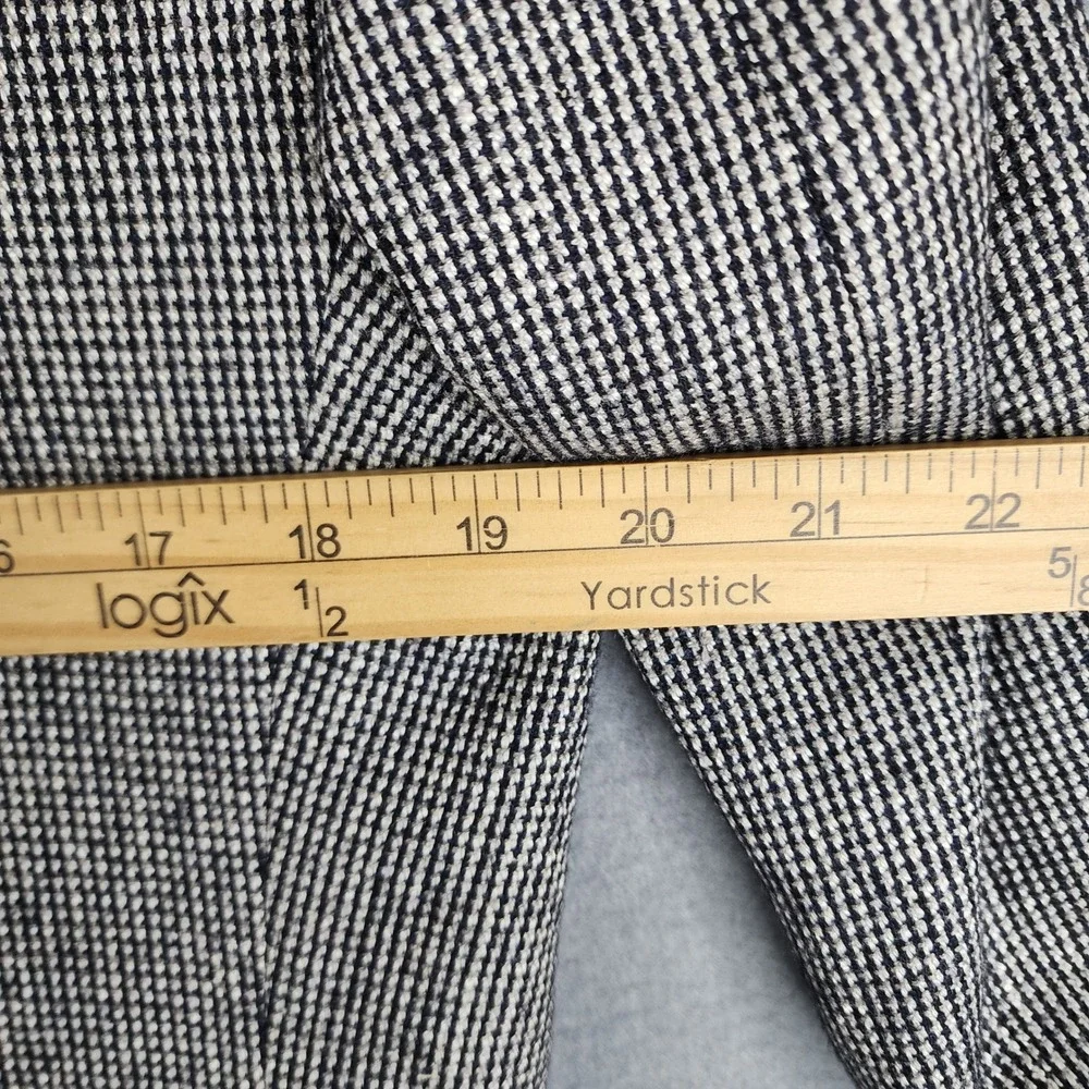 Orvis Womens Blazer 6 Regular Single Button Houndstooth Wool Blend Tailored USA‎